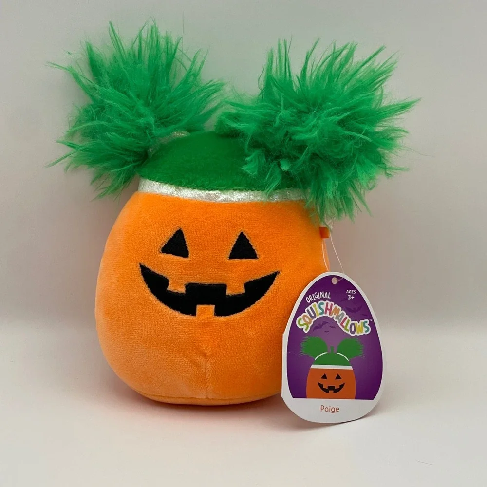 Kellytoy Squishmallows Paige Pumpkin Halloween‎ Plush Stuffed Toy 4.5 inches NWT